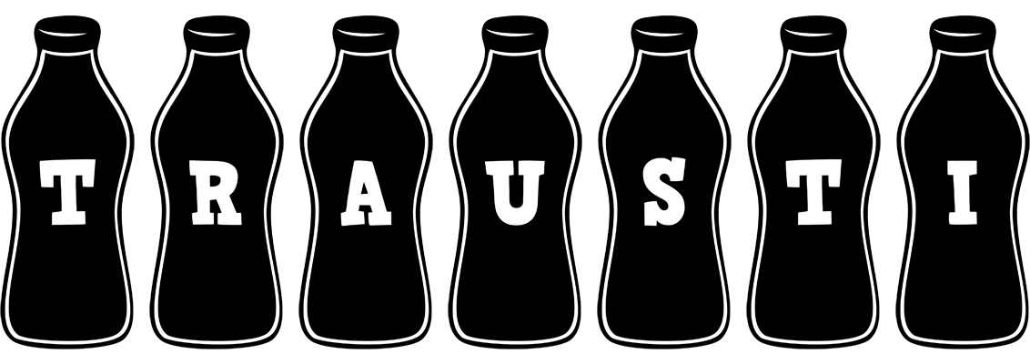 Trausti bottle logo