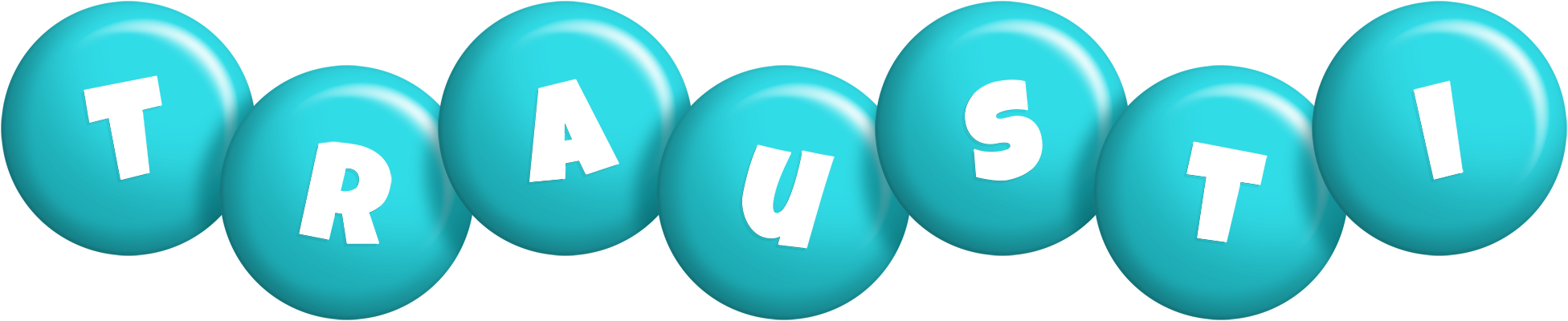Trausti candy-azur logo