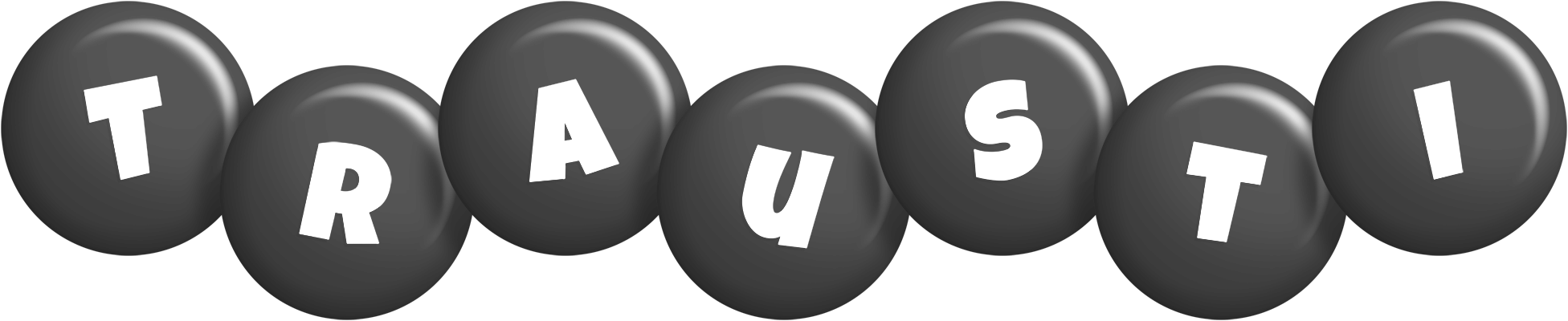 Trausti candy-black logo