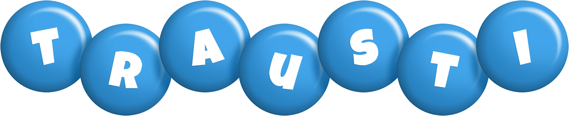 Trausti candy-blue logo