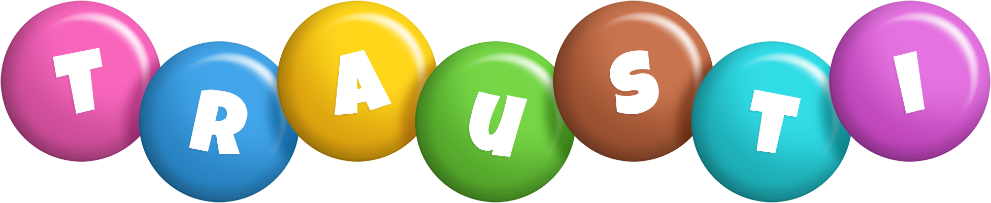 Trausti candy logo