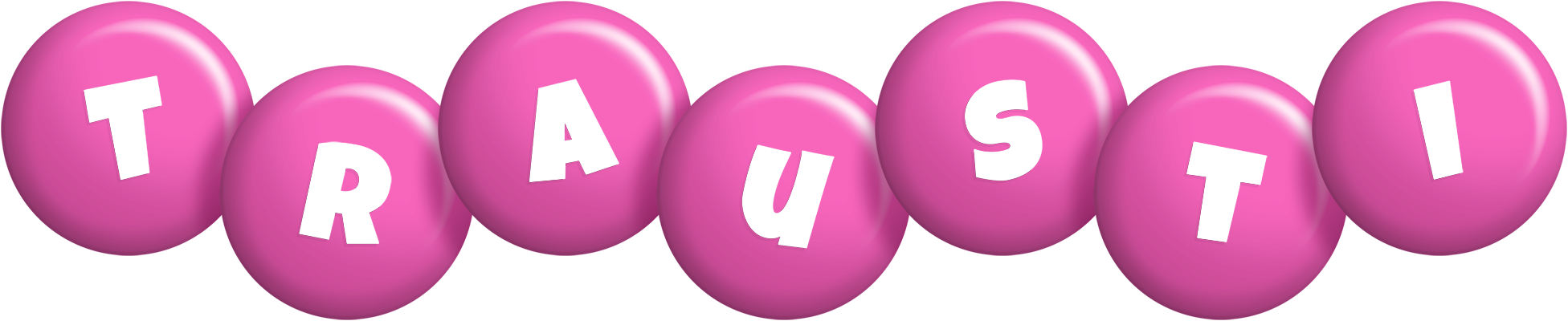 Trausti candy-pink logo