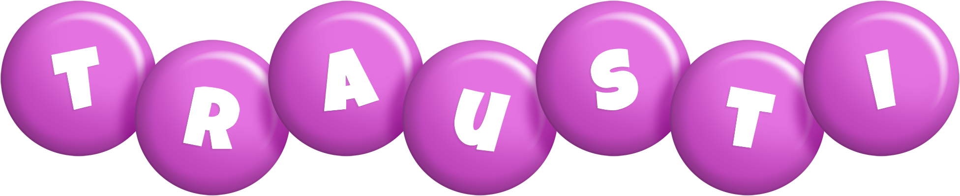 Trausti candy-purple logo