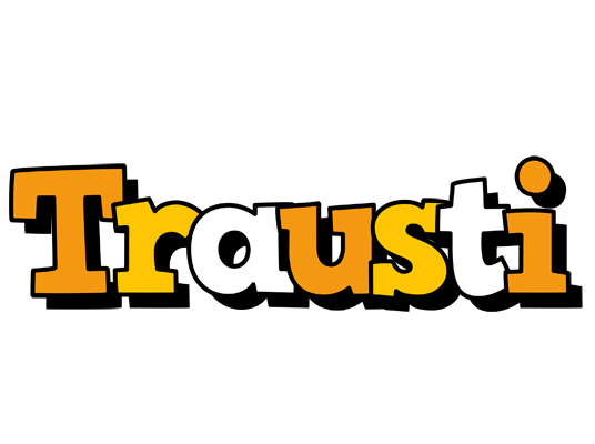 Trausti cartoon logo