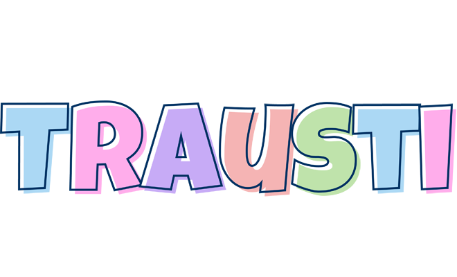 Trausti pastel logo