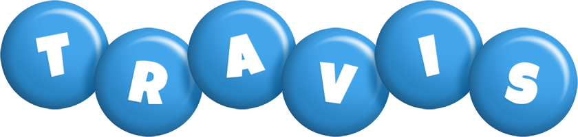 Travis candy-blue logo