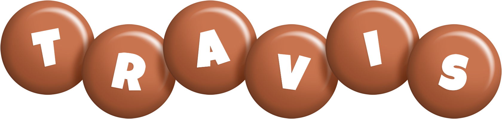 Travis candy-brown logo
