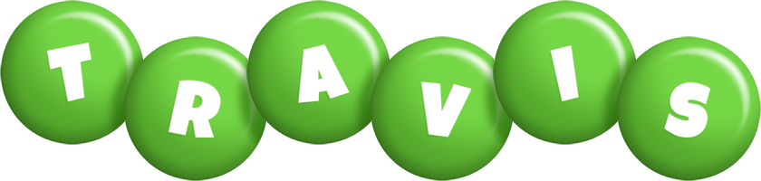 Travis candy-green logo