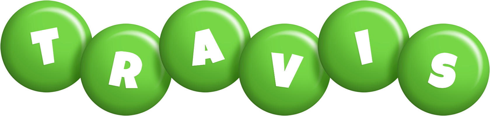 Travis candy-green logo