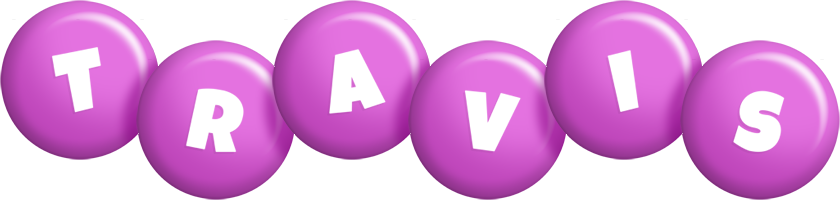 Travis candy-purple logo