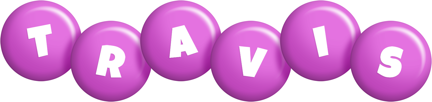 Travis candy-purple logo