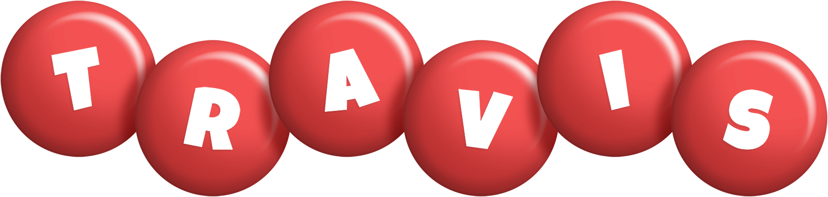 Travis candy-red logo