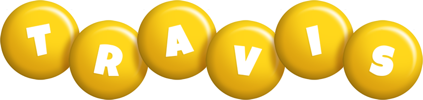 Travis candy-yellow logo