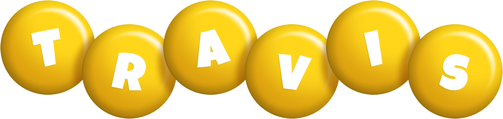 Travis candy-yellow logo