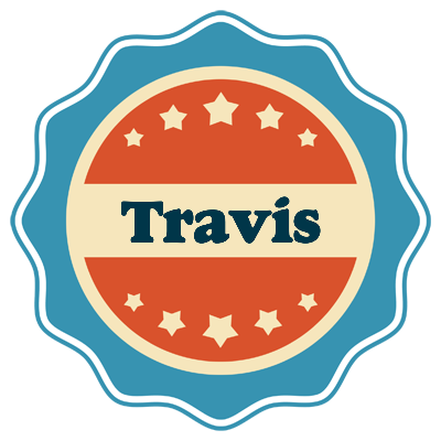 Travis labels logo