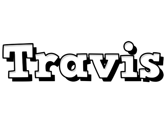 Travis snowing logo