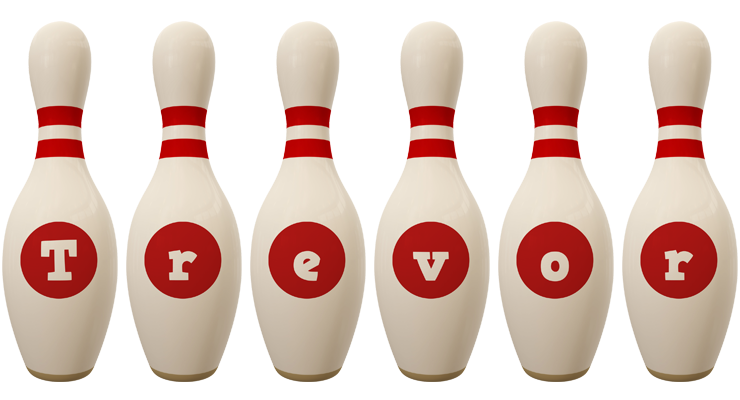 Trevor bowling-pin logo