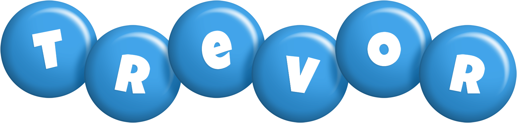 Trevor candy-blue logo