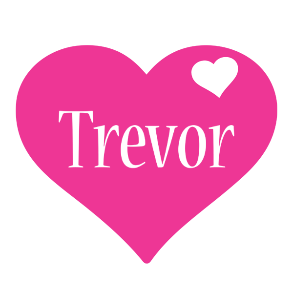 Trevor love-heart logo