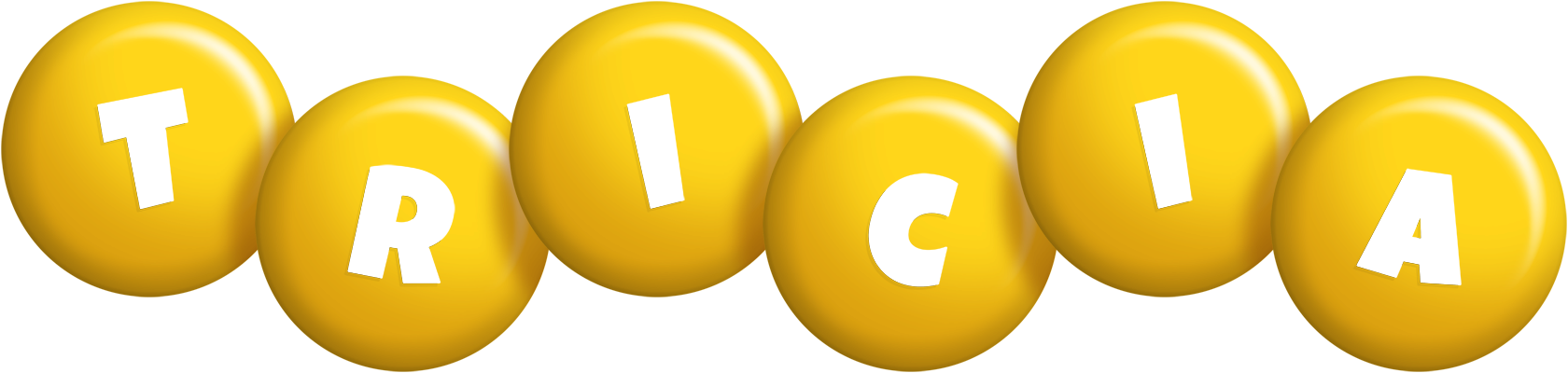 Tricia candy-yellow logo