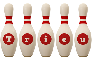 Trieu bowling-pin logo