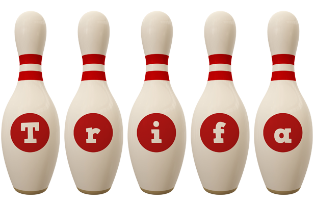 Trifa bowling-pin logo