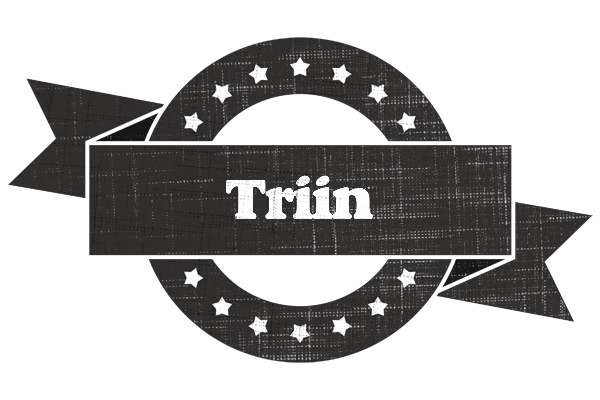 Triin grunge logo