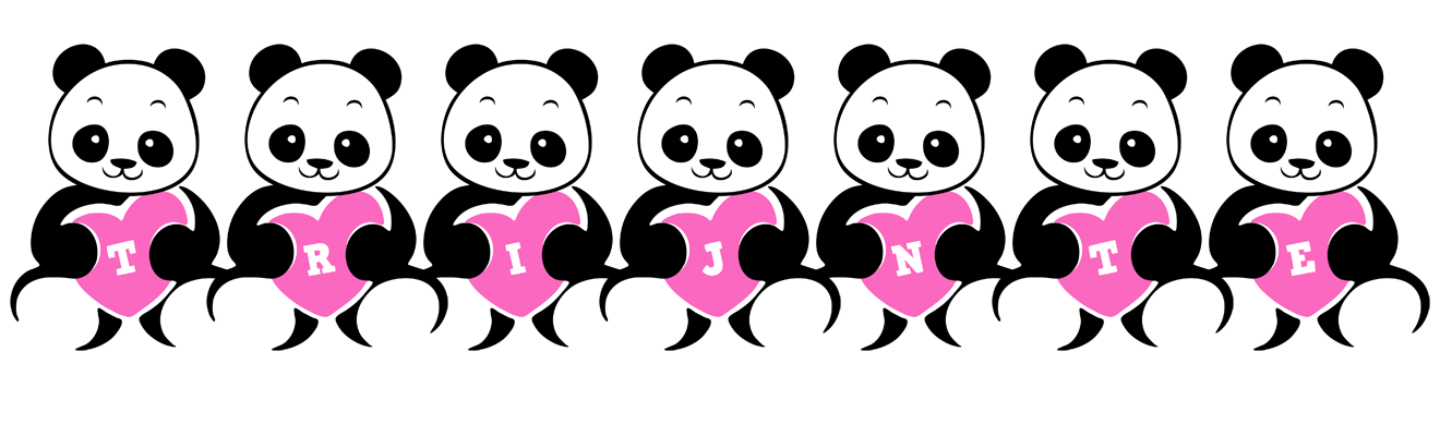 Trijnte love-panda logo