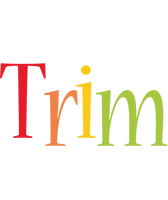 Trim birthday logo