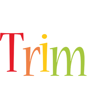Trim birthday logo