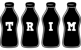 Trim bottle logo