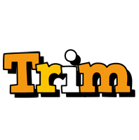 Trim cartoon logo