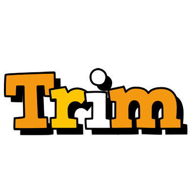 Trim cartoon logo