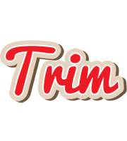 Trim chocolate logo