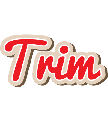 Trim chocolate logo