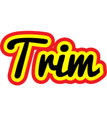 Trim flaming logo