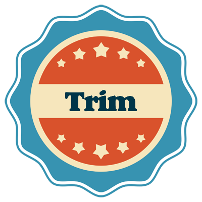 Trim labels logo
