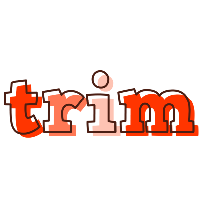 Trim paint logo