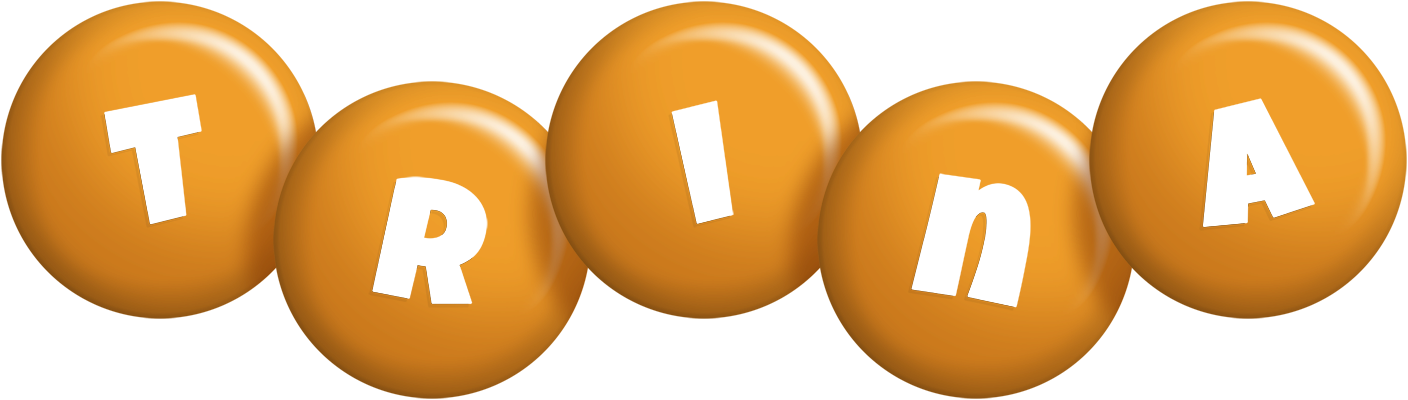 Trina candy-orange logo