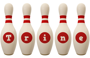 Trine bowling-pin logo