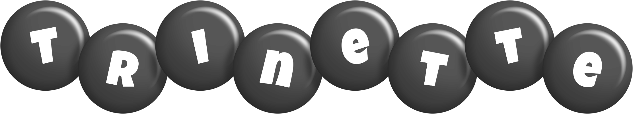 Trinette candy-black logo