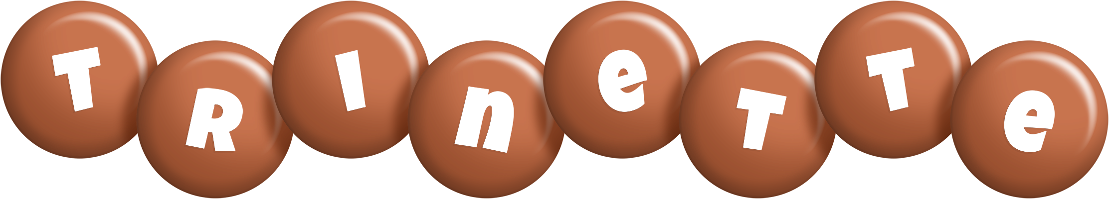 Trinette candy-brown logo