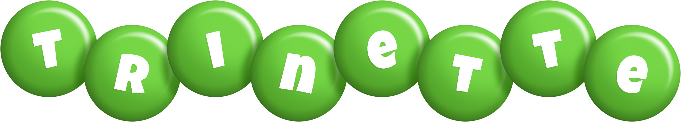 Trinette candy-green logo