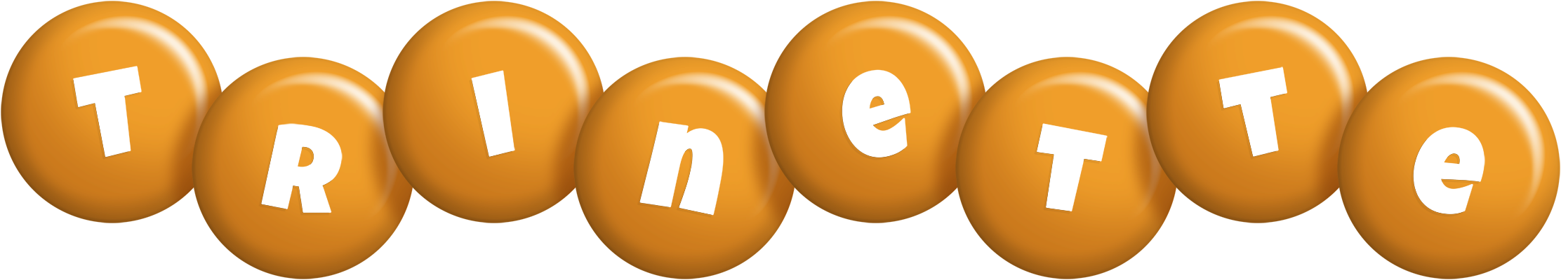 Trinette candy-orange logo