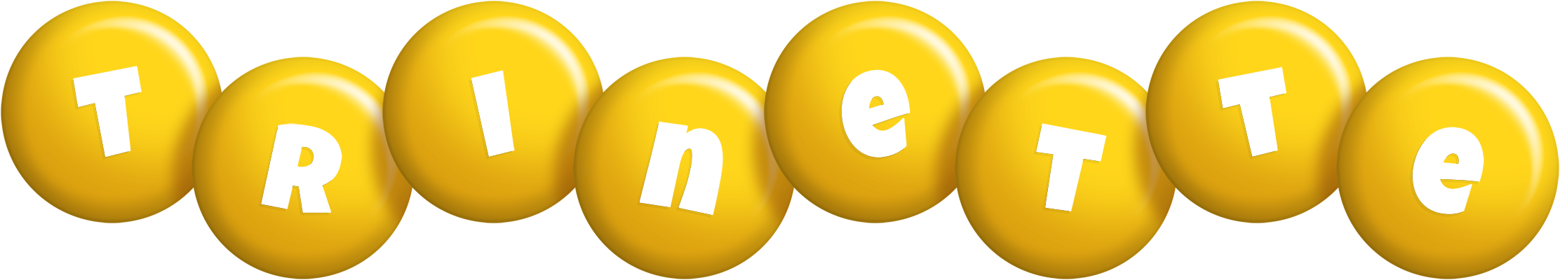 Trinette candy-yellow logo