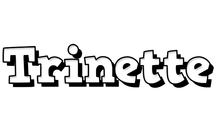 Trinette snowing logo