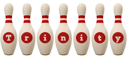 Trinity bowling-pin logo