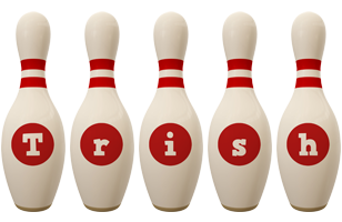 Trish bowling-pin logo