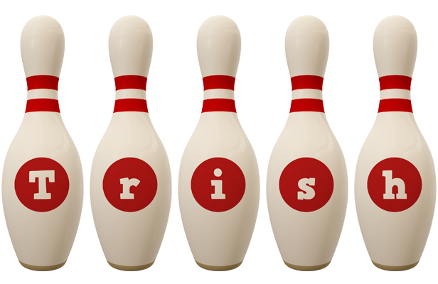 Trish bowling-pin logo