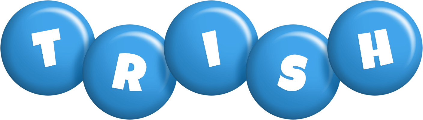 Trish candy-blue logo